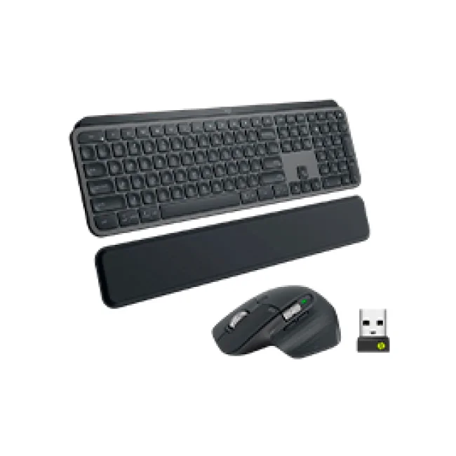 Logitech MX Keys combo for Business Gen 2 teclado Ratón incluido Oficina RF inalámbrico + bluetooth QWERTY Español Grafito