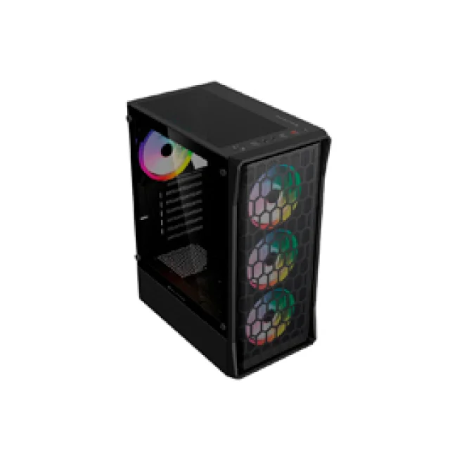 Gabinete Gamer Media Torre ATX DRAGONFLY HEX GM560  Factor: ATX, Micro Atx - Mini ITX