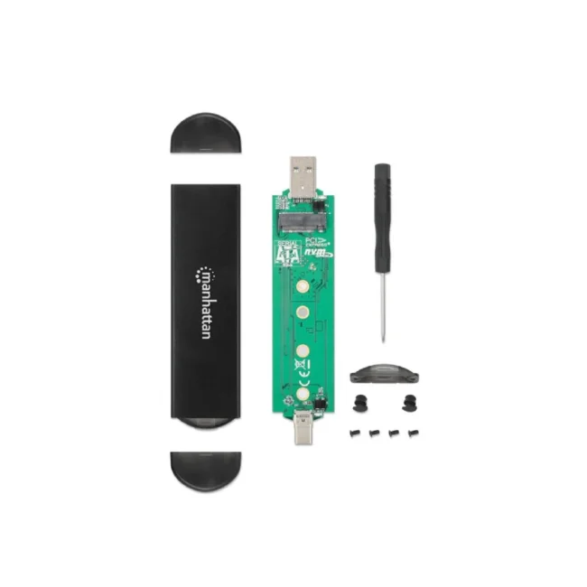 Manhattan Gabinete USB a SDD M.2 NVMe y SATA image 5