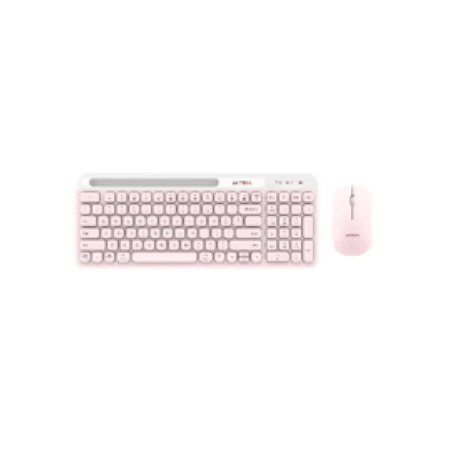 Acteck Creator Virtuos Silk MK720 teclado Ratón incluido Bluetooth Español Rosa, Blanco image 3