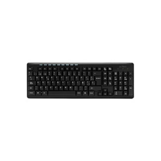 Acteck TM100 teclado RF inalámbrica + USB QWERTY Negro