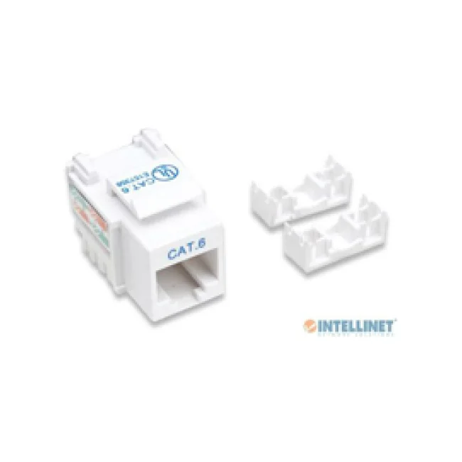 Intellinet JACK RJ45 CAT6 KEYSTONE DE IMPACTO BLANCO image 4