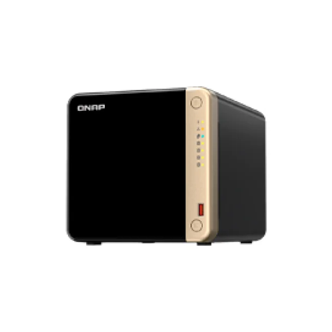 QNAP TS-464 NAS Tower Intel® Celeron® N5095 8 GB 0 TB QNAP QTS Negro, Bronce