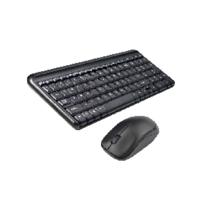 KIT TECLADO Y MOUSE QUARONI INALAMBRICO 2.4GHZ COLOR NEGRO