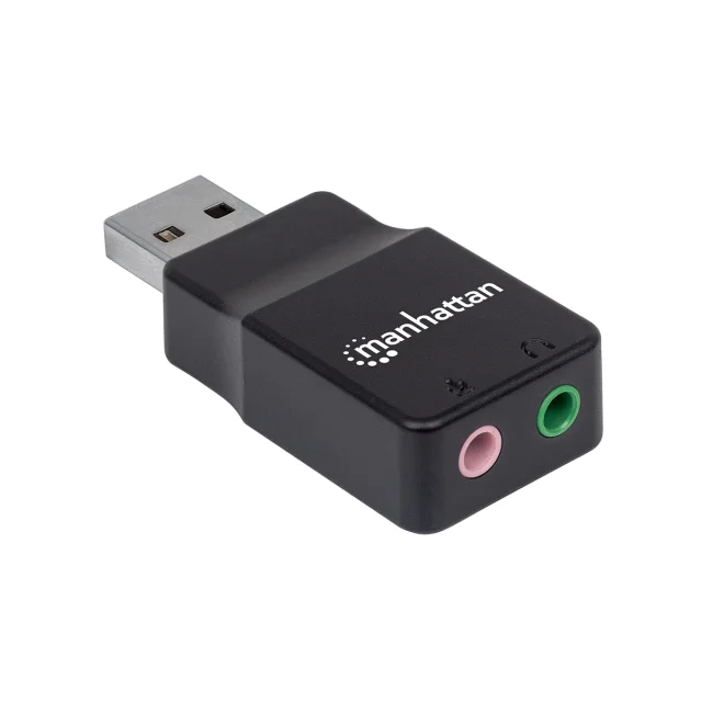 Manhattan Adaptador de Sonido Estéreo USB de Alta Velocidad image 7