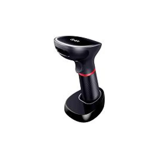 Ghia LECTOR DE CODIGOS DE BARRAS 2D INALAMBRICO // RECEPTOR USB // BLUETOOTH // BASE DE CARGA // COM Lector de código de barras manual CMOS Negro image 2