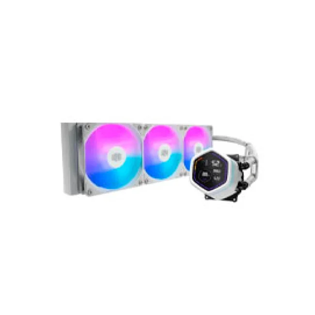 VENTILADOR P/CPU COOLER MASTER (MLX-D36M-A18PW-RD)ML CORE NEX DIGITAL,360MM,ARGB,1851/AM5,BLANCO