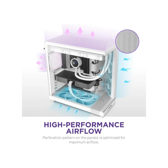 NZXT H6 Air Flow Midi Tower Blanco image 7