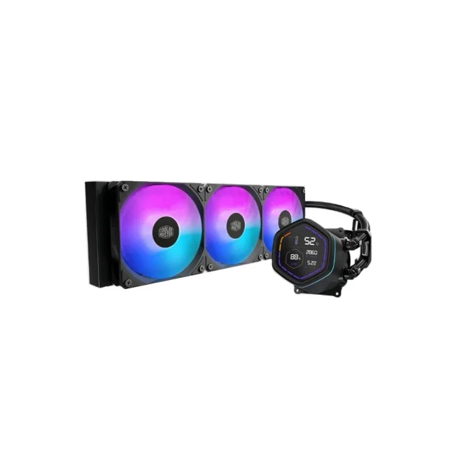 Enfriamiento Liquido Cooler Master MasterLiquid Core Nex Digital Series Negro LED DIGITAL DISPLAY 3xFAN ARGB 1750 RPM AMD/INTEL image 2