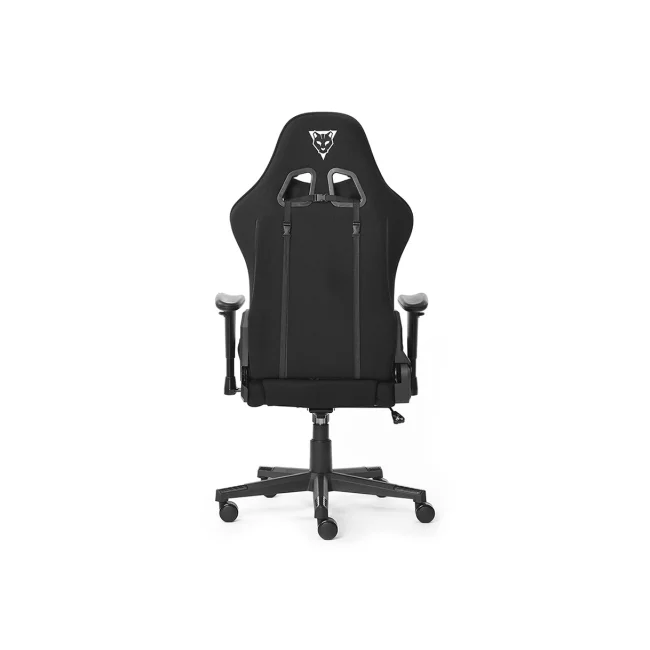SILLA OCELOT GAMING OST-BLACK NIGHT /TELA AUTOMOTRIZ / BASE NYLON AJUSTABLE / DESCANSABRAZOS 1D / PISTON CLASE 4 / RECLINABLE 90-155 GRADOS / HASTA 150KG / COJINES LUMBAR Y CERVICAL / COLOR NEGRO CON image 8
