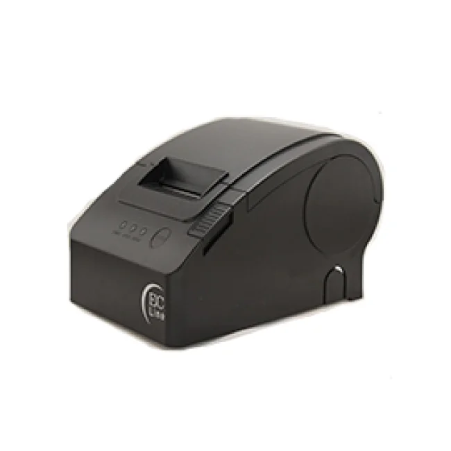 MINIPRINTER EC LINE EC-PM-58110, NEGRO, TERMICA, 58 MM, USB, SERIAL, RJ11, CORTE MANUAL, 110 MM/SEG