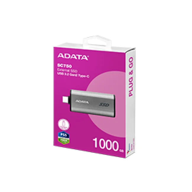 ADATA SC750 1 TB USB Tipo C 3.2 Gen 2 (3.1 Gen 2) Negro image 2