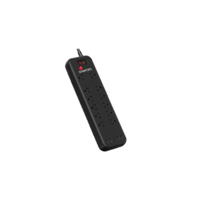 Smartbitt SBSS-B12-5U regulador de voltaje 12 salidas AC 125 V Negro