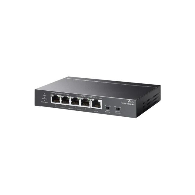 TP-Link TL-SG1005P-PD dispositivo de redes Gigabit Ethernet (10/100/1000) Energía sobre Ethernet (PoE) Negro image 6