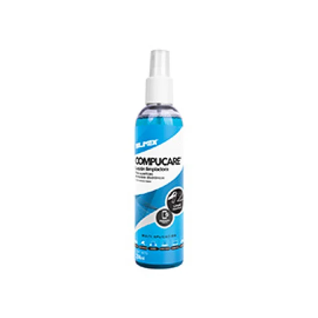 LOCIÓN LIMPIADORA | SILIMEX | COMPU CARE LOCION LIMPIADORA 250 ML | ATOMIZADOR PARA SUPERFICIES PLASTICAS Y MÉTALICAS | ANTIBACTERIAL | PROTECCIÓN UV