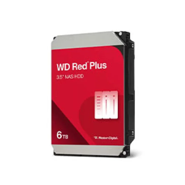 Western Digital Red Plus WD60EFPX disco duro interno 3.5" 6 TB Serial ATA III