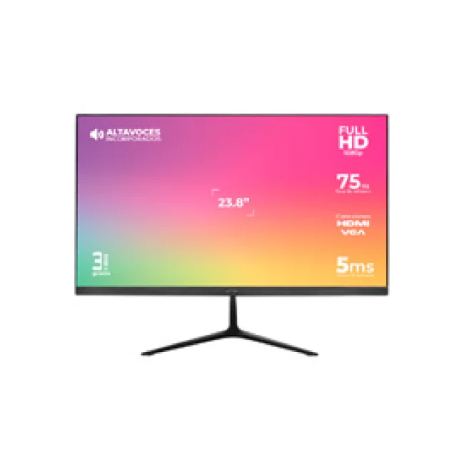 Acteck AC-933841 monitor de computadora 60.5 cm (23.8") 1920 x 1080 Pixeles Full HD Negro image 3