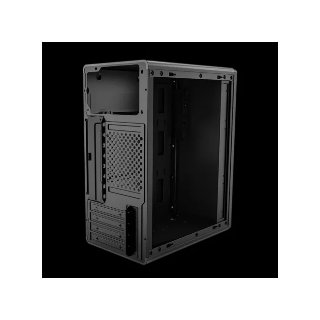 Gabinete ACTECK Mini Torre Performance Mini III GI210M / Max MB M-ATX Fuente ATX 500W / 2x USB A 2.0 / Full Metalico + Frente Liso / Negro image 3