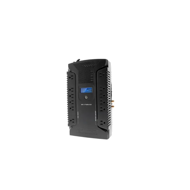 Forza Power Technologies HT-750LCD sistema de alimentación ininterrumpida (UPS) Línea interactiva 0.75 kVA 375 W 12 salidas AC image 3