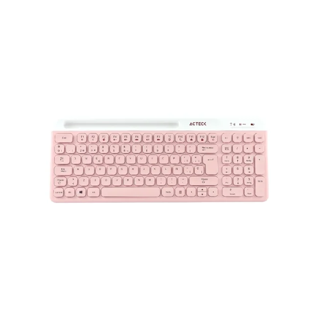Acteck Creator Virtuos Silk MK720 teclado Ratón incluido Bluetooth Español Rosa, Blanco image 15