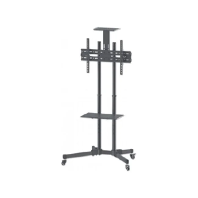 Manhattan Soporte para TV, de piso, tipo carrito, de acero, con inclinación, pantallas planas de 37" a 70" de máximo 50 kg