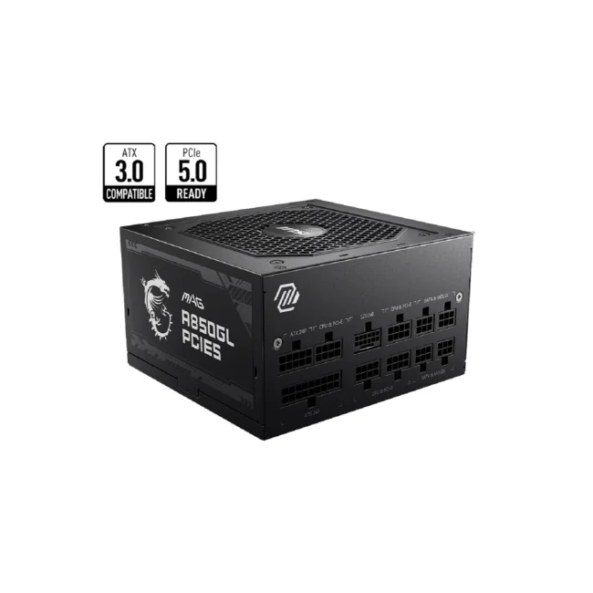 MSI MAG A850GL PCIE5 unidad de fuente de alimentación 850 W 20+4 pin ATX ATX Negro image 6