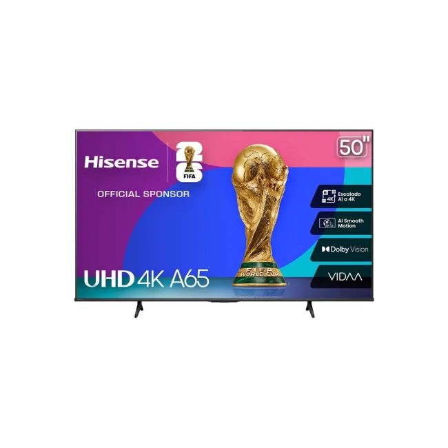 SMART TV HISENSE 50A65NV 50" VIDAA UHD 4K 3840X2160 WIFI image 3