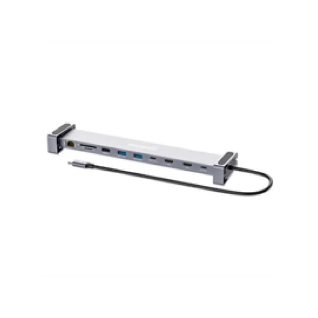 Manhattan 190398 base para laptop o replicador de puertos Alámbrico USB 3.2 Gen 1 (3.1 Gen 1) Type-C Gris