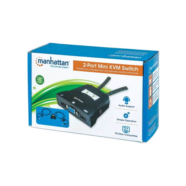 Manhattan Mini Switch KVM de 2 puertos image 6