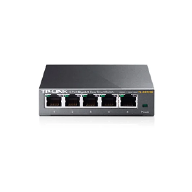 TP-Link TL-SG105E dispositivo de redes Gestionado L2 Gigabit Ethernet (10/100/1000) Negro