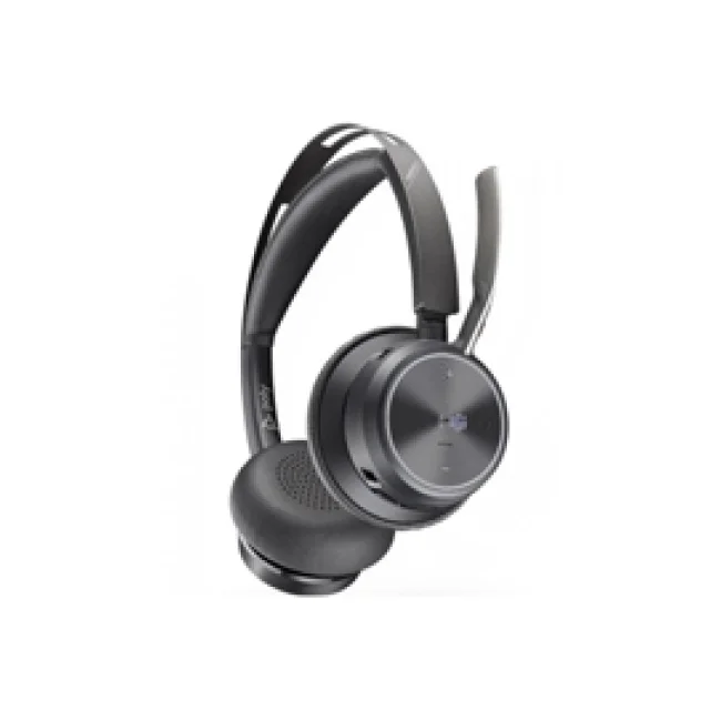 HP Poly Auriculares USB-C-C Poly Voyager Focus 2 con certificación para Microsoft Teams + adaptador USB-C/A
