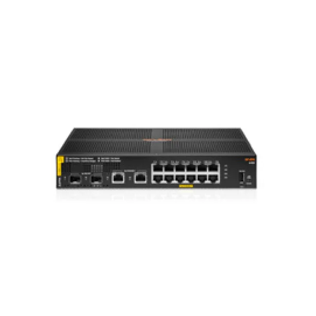 Aruba 6100 12G Class4 PoE 2G/2SFP+ 139W Gestionado L3 Gigabit Ethernet (10/100/1000) Energía sobre Ethernet (PoE) 1U Negro image 2