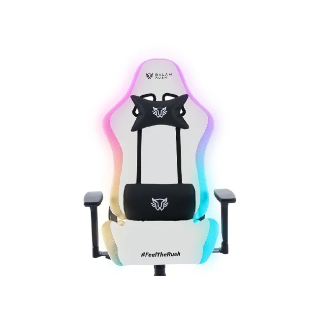 SILLA GAMER BALAM RUSH LIGHTNING RUSH V2 FROST HASTA 150KG BLANCO image 3