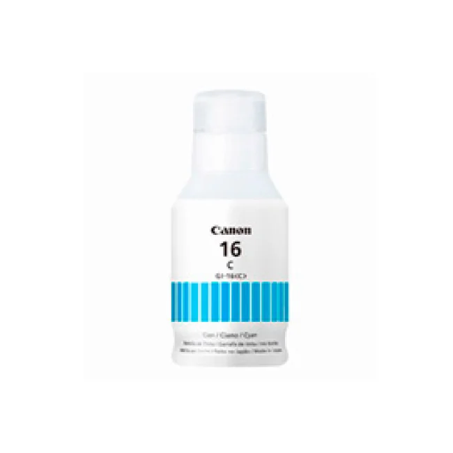 BOTELLA DE TINTA CANON GI-16 C CYAN PARA GX7010 GX6010 4418C001AA
