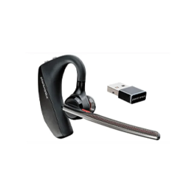 MANOS LIBRE HP POLY 7D793AA#ABA VOYAGER 5200 / MONOAURAL, CON BASE DE CARGA, INALÁMBRICO, BLUETOOTH, RECEPTOR USB-A, DURACIÓN HASTA 7 HRS, NEGRO