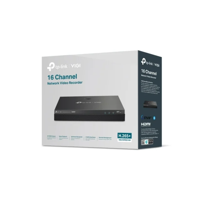 TP-Link VIGI NVR2016H grabadora de vídeo en red (NVR) Negro image 4