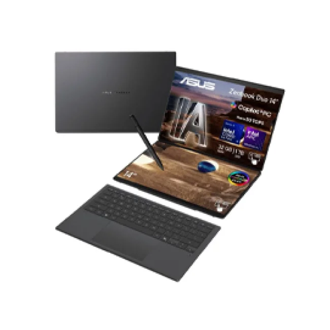 Laptop Asus Zenbook Duo UX8407AA  CORE ULTRA 9 386H 32GB  Windows 11 Pro Wi-Fi 7