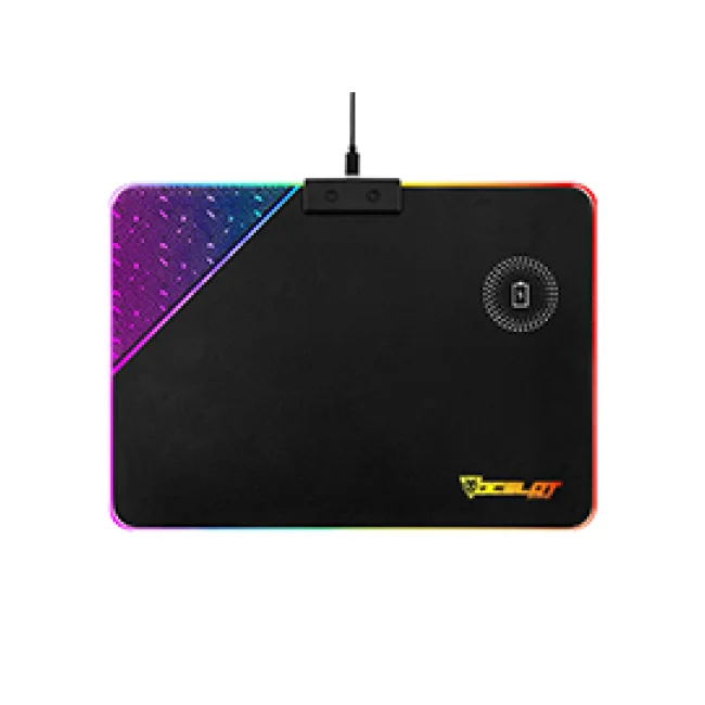OCELOT MOUSE PAD RIGIDO TIPO RGB, CARGA INALAMBRICA PARA SMARTPHONES, CONEXIN MEDIANTE USB PLUG AND PLAY