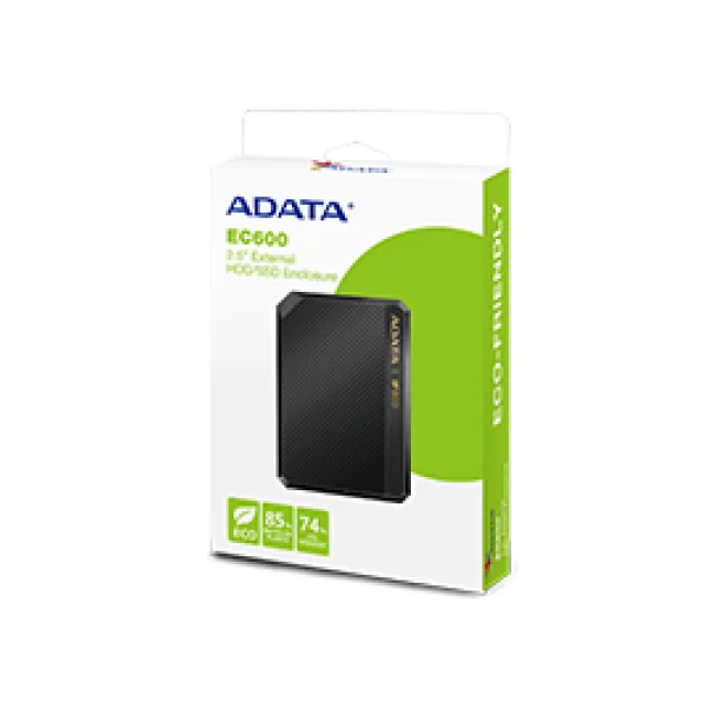 ADATA EC600-BCBK caja para disco duro externo Cubierta de disco duro/SSD Negro 2.5" image 3