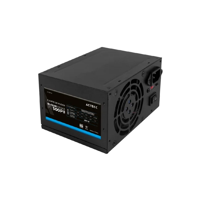 Acteck AC-938143 unidad de fuente de alimentación 500 W 20+4 pin ATX ATX Negro image 8