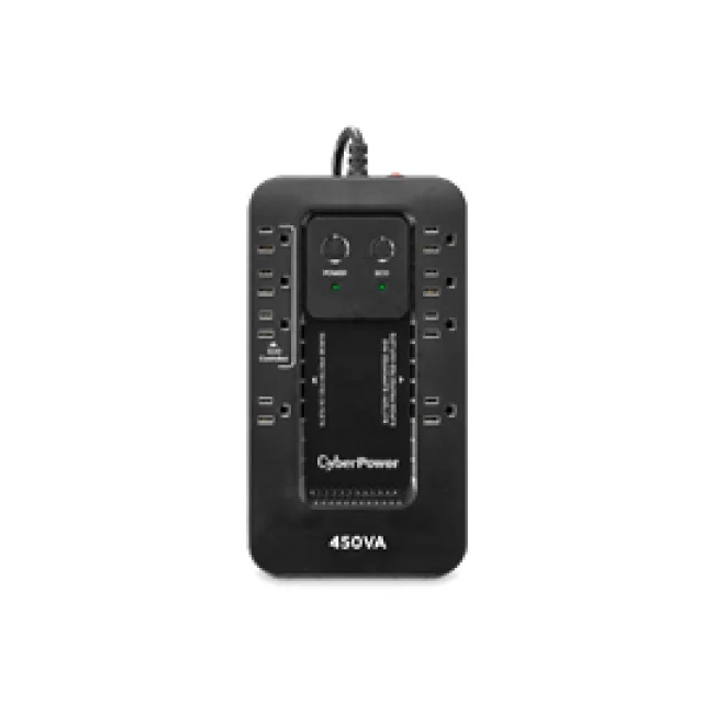 CyberPower EC450G sistema de alimentación ininterrumpida (UPS) En espera (Fuera de línea) 0.45 kVA 260 W 8 salidas AC