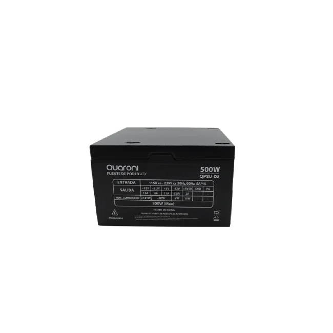 Quaroni QPSU-05 unidad de fuente de alimentación 500 W 24-pines ATX ATX Gris image 5