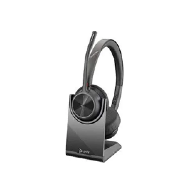 HP Poly Auriculares USB-A estéreo Poly Voyager 4320 UC + adaptador USB-A BT700 + soporte de carga image 2