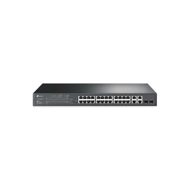 TP-Link JetStream TL-SL2428P dispositivo de redes Gestionado L2 Fast Ethernet (10/100) Energía sobre Ethernet (PoE) 1U Negro image 4