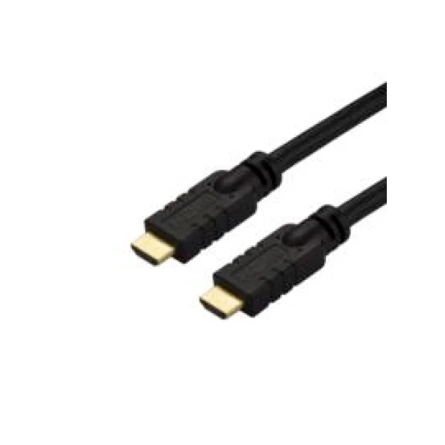 StarTech.com Cable de 15 metros HDMI 2.0 - Cable HDMI Activo de 4K a 60Hz - con Clasificacioón CL2 para Instalación en Pared - Cable HDMI de Alta Velocidad Largo y Durable - HDR - de 18Gbps - Cable Macho a Macho - Negro