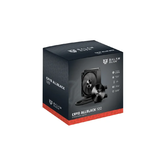 Enfriamiento Liquido BALAM RUSH Cryo AllBlack 120 / TDP 230W / Compatibilidad AMD + Intel / Placa Circular / Negro image 6