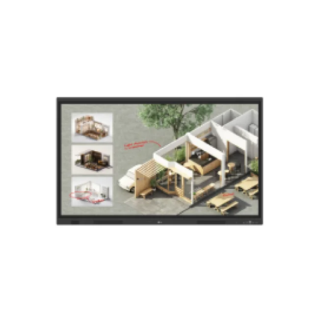 LG CreateBoard Standard pizarrón interactivo 139.7 cm (55") 3840 x 2160 Pixeles Pantalla táctil Negro image 2