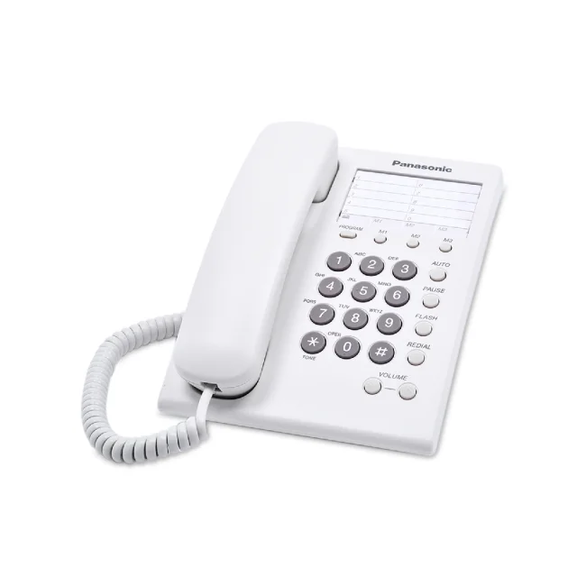 Panasonic KX-TS550MEW teléfono Teléfono analógico Identificador de llamadas Blanco image 4