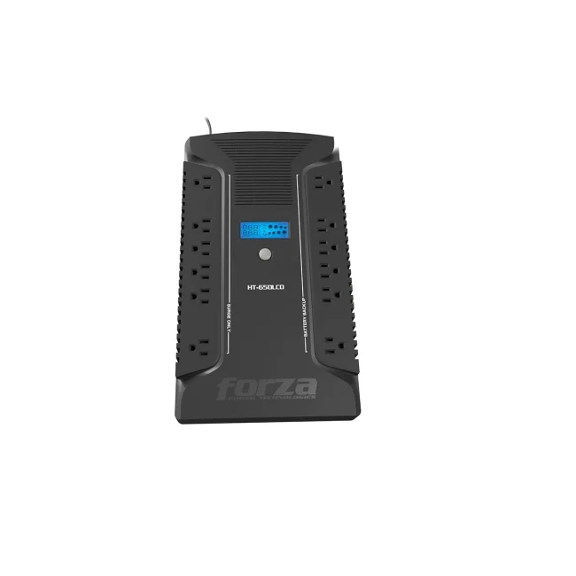 Forza Power Technologies HT-650LCD sistema de alimentación ininterrumpida (UPS) Línea interactiva 0.65 kVA 390 W 12 salidas AC image 10