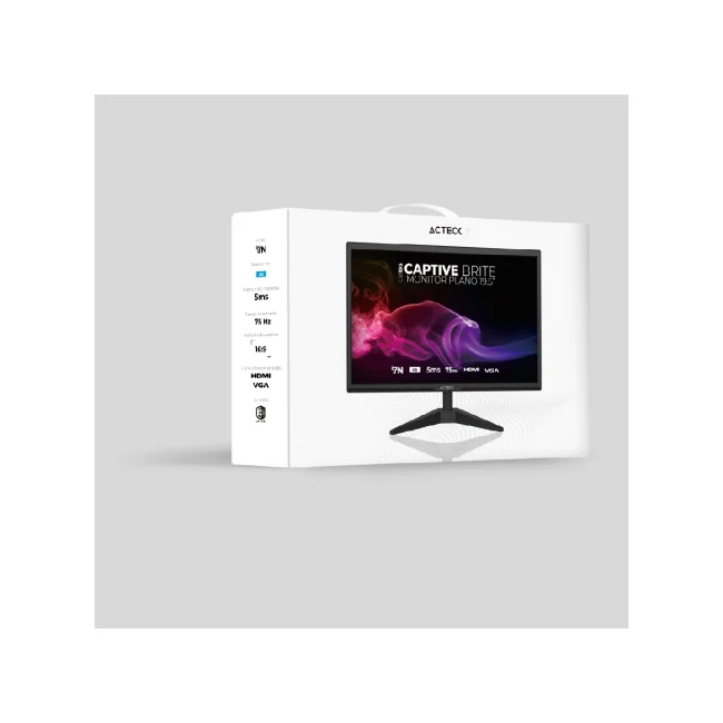 Acteck AC-939409 monitor de computadora 49.5 cm (19.5") 1440 x 900 Pixeles HD Negro image 9